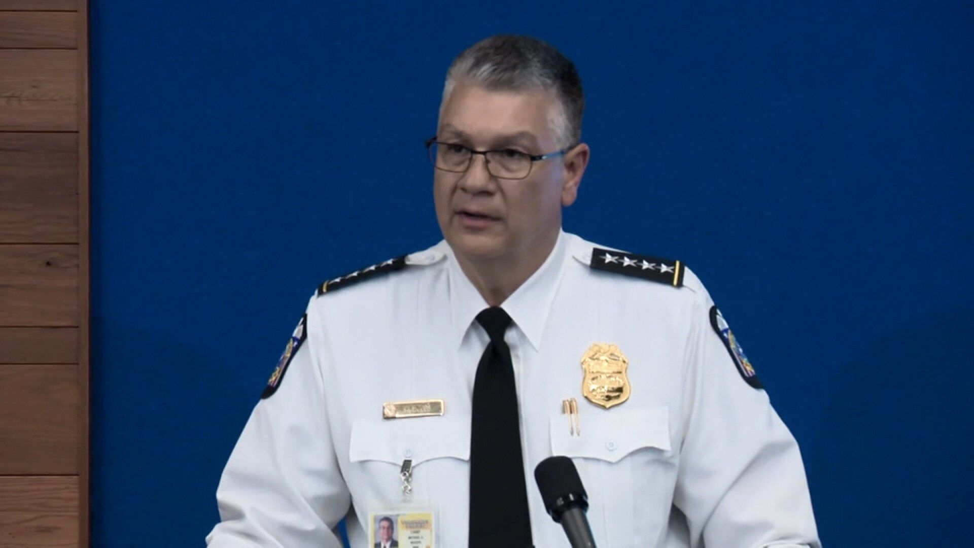 Iinterim Police Chief Michael Woods